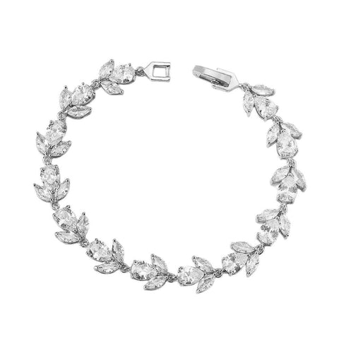 flower-blossom-cubic-zirconia-tennis-bracelets-with-marquise-and-oval-cut-aaa-cubic-zirconia-Sophia's StyleBracelets-1
