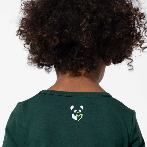 forest-green-bamboo-terry-daywear-girls-long-sleeve-dress-bellabu-bear - Sophia's Style -4