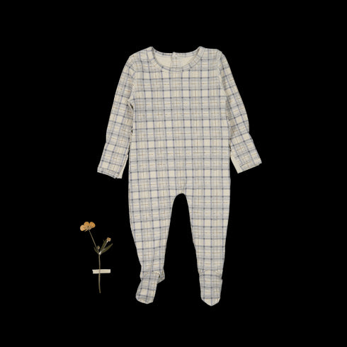 the-printed-romper-tartan Lovely Littles - Sophia's StyleBack Snap Romper-1