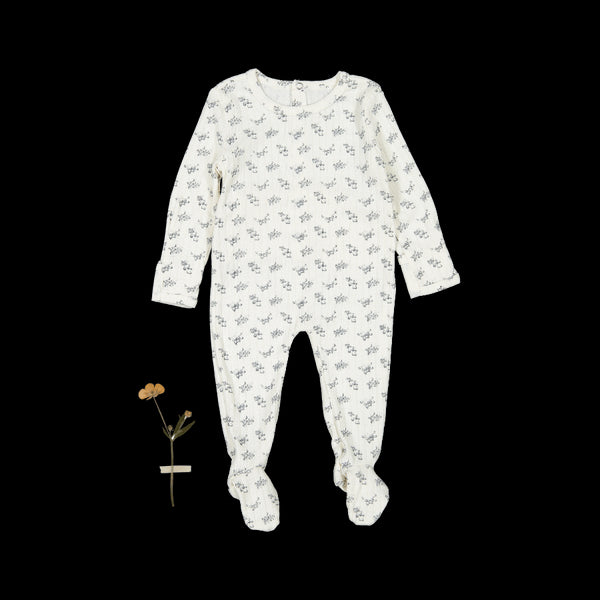 the-printed-romper-oaklyn-blue Lovely Littles - Sophia's StyleBack Snap Romper-1