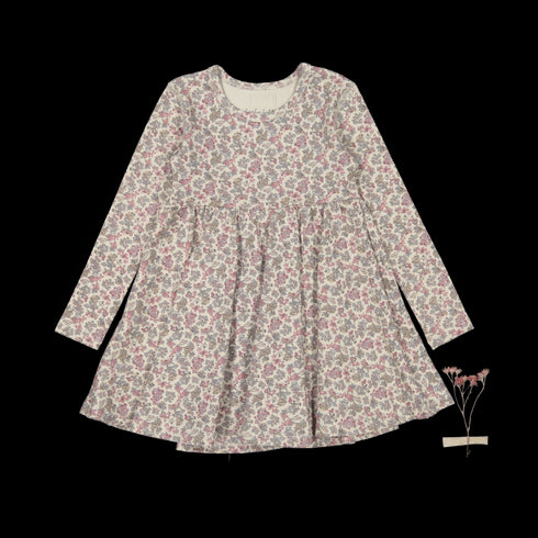 the-printed-long-sleeve-dress-fairy Lovely Littles - Sophia's StyleLong Sleeve Dress-1