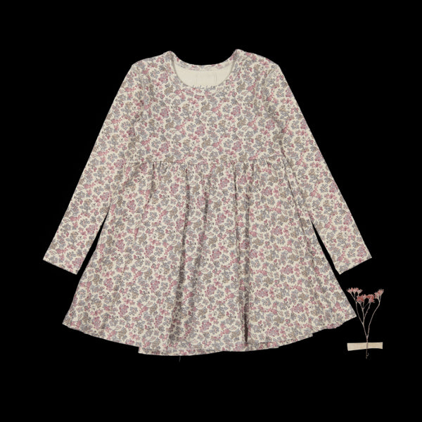 the-printed-long-sleeve-dress-fairy Lovely Littles - Sophia's StyleLong Sleeve Dress-1