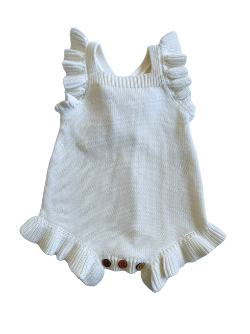Frills Knit Romper