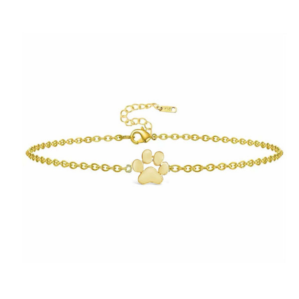 fureverly-single-paw-print-link-chain-bracelet-Sophia's StyleBracelets-1