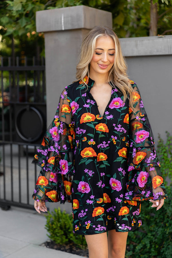 gayle-long-sleeve-mini-dress-westwind Buddy Love - Sophia's Style-Gayle Long Sleeve Mini Dress - Westwind-Westwind-XS-1