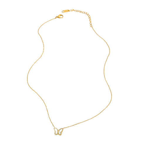 butterfly-pendant-necklace-with-mother-of-pearl-inlay-Sophia's Style-5