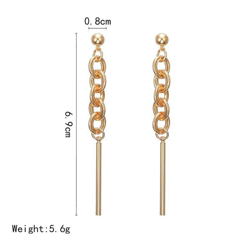 chain-and-bar-drop-dangle-earrings-Sophia's Style-3