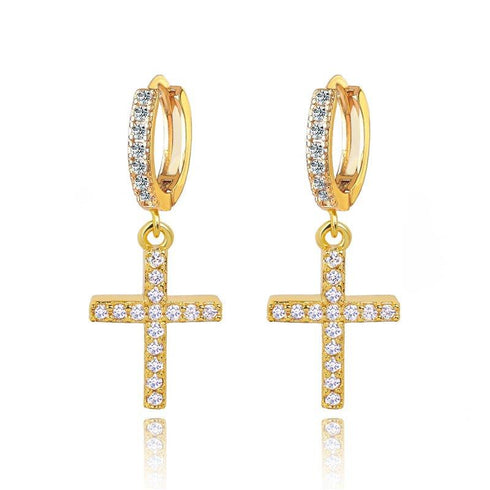 cross-dangle-earrings-with-aaaaa-cubic-zirconia-Sophia's StyleEarrings-1