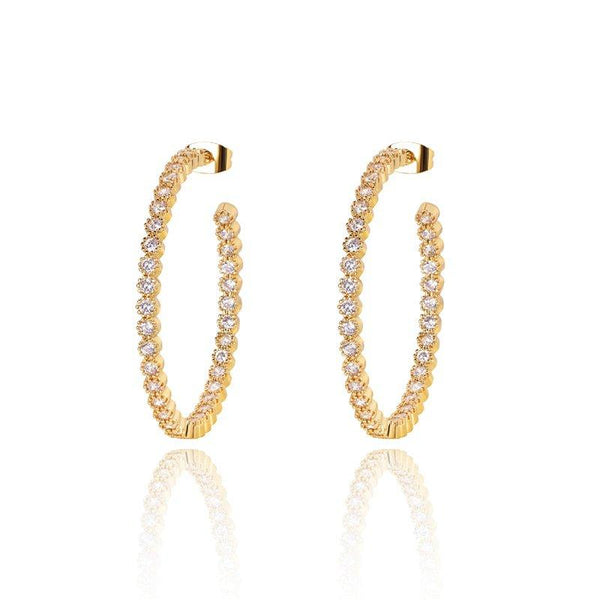 cubic-zirconia-hoop-earrings-Sophia's StyleEarrings-1