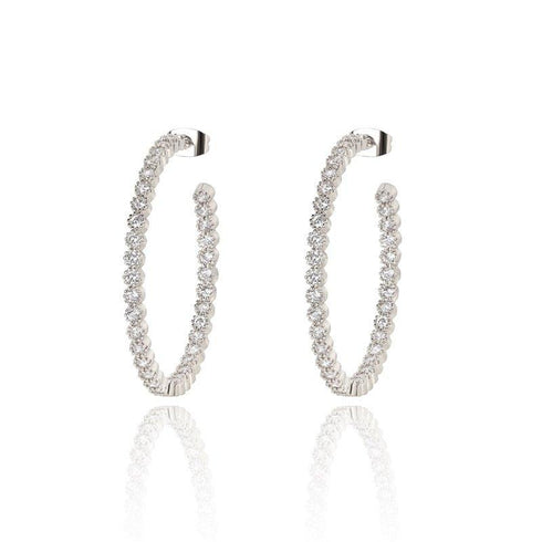 cubic-zirconia-hoop-earrings-Sophia's Style-2