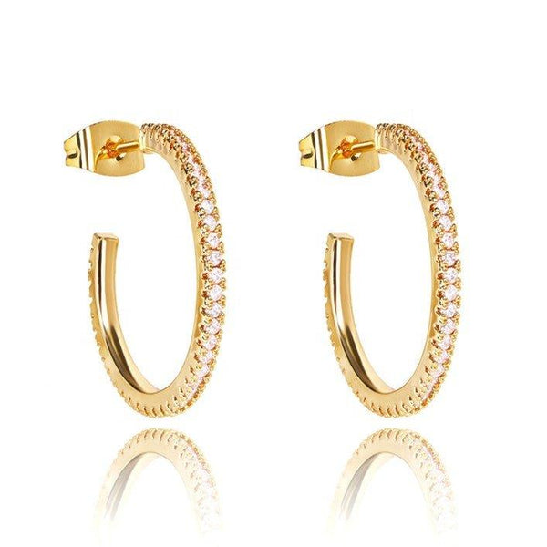 cubic-zirconia-hoop-earrings-1-Sophia's StyleEarrings-1