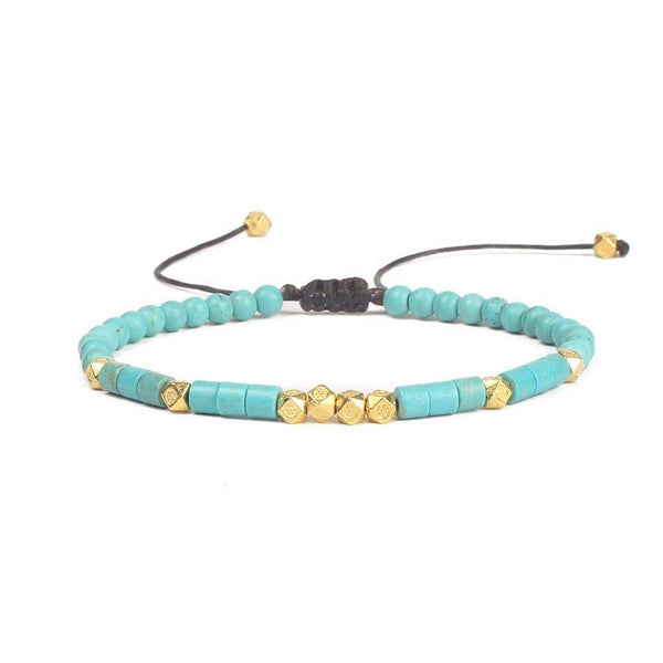 friendship-bracelet-handwoven-with-turquoise-beads-Sophia's StyleBracelets-1
