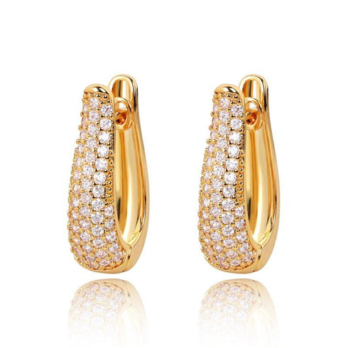 hinged-hoop-earrings-with-cubic-zirconia-Sophia's StyleEarrings-1