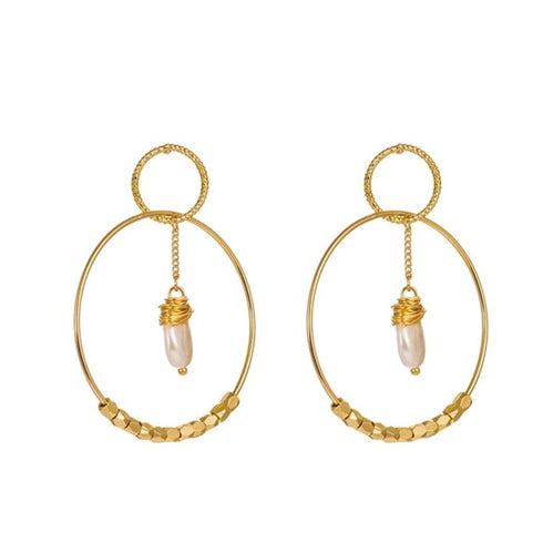 pearl-double-hoop-earrings-Sophia's StyleEarrings-1