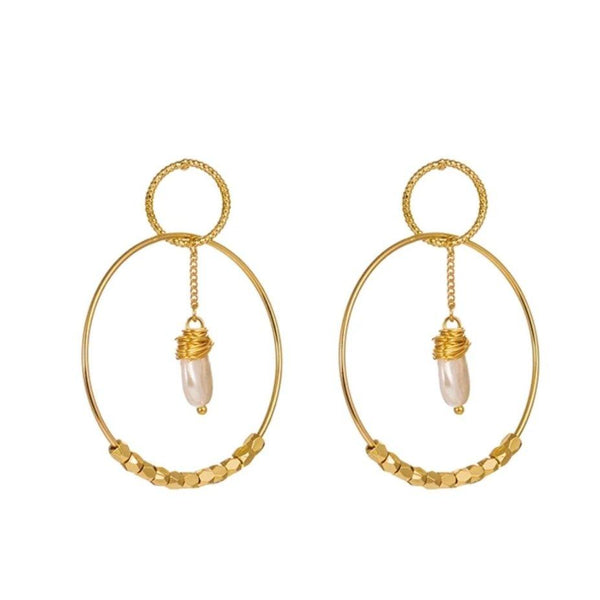 pearl-double-hoop-earrings-Sophia's StyleEarrings-1