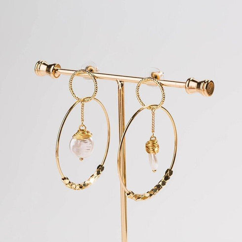 pearl-double-hoop-earrings-Sophia's Style-3