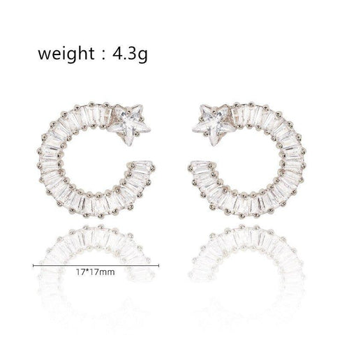 shooting-star-earrings-with-white-diamond-cubic-zirconia-Sophia's Style-3