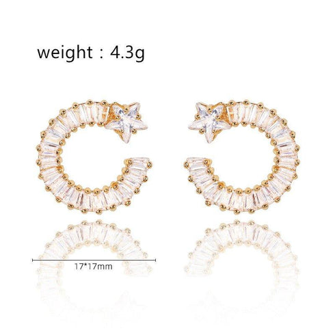 shooting-star-earrings-with-white-diamond-cubic-zirconia-Sophia's Style-4