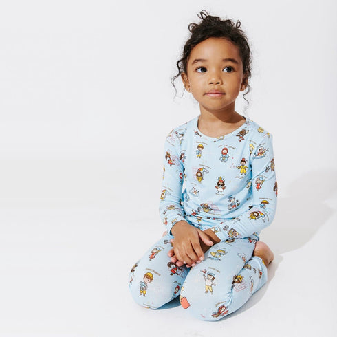 goodnight-world-bamboo-kids-pajamas- - Sophia's Style -10