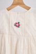 White hand embroidery lace dress