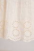 White hand embroidery lace dress