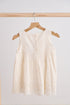 White hand embroidery lace dress