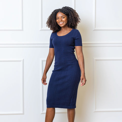 fitted-cable-sweater-dress Sophia's Style-3