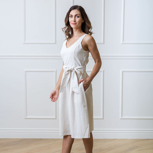 a-line-organic-dress-with-sash-taupe Sophia's Style-4
