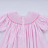 Pink christmas tree hand smocked dress
