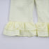 Mustard character hand smocked ruffle pants set