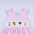 Pink princess hand smocked plaid dress