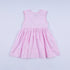 Pink princess hand smocked plaid dress
