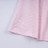 Pink candy cane bow hand smocked ruffle dress