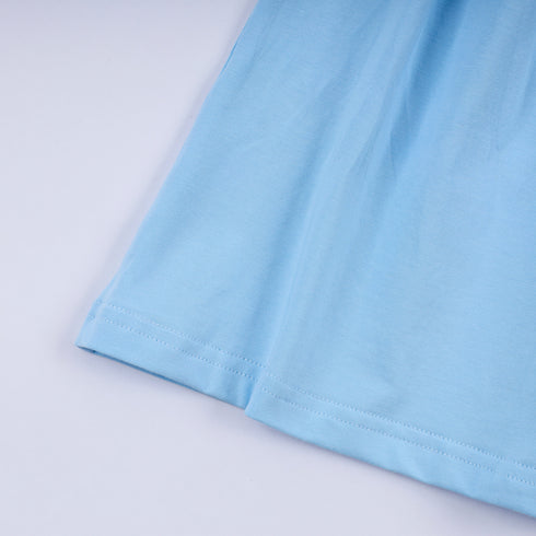 Blue nativity hand smocked dress