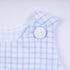 Blue character hand smocked gingham bubble