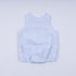 Blue character hand smocked gingham bubble