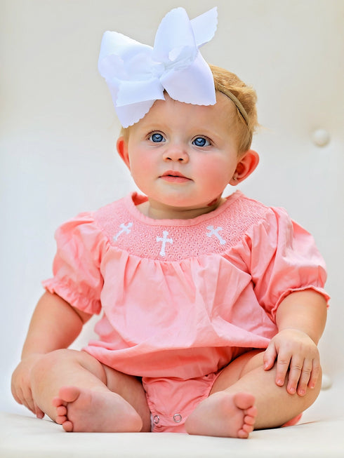 coral-smocked-church-christ-bishop-christening-girls-romper Rylee Faith Designs - Sophia's Style-3