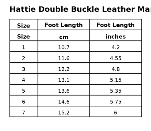 Girls Hattie Double Buckle Mary Jane Shoes 1 Baby-7 Toddler
