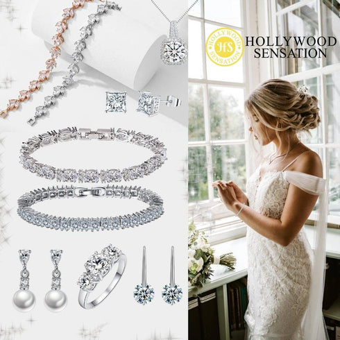 heart-cubic-zirconia-tennis-bracelet-with-marquise-cut-white-diamond-cubic-zirconia-stones-Sophia's Style-4