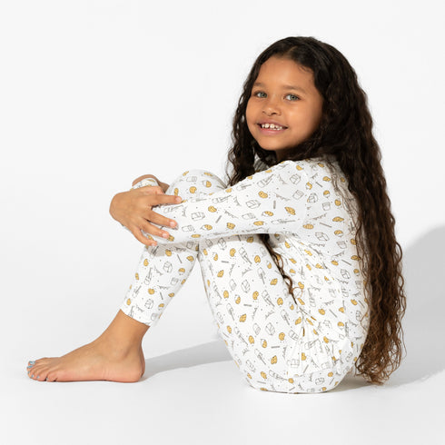 milk-cookies-original-bamboo-kids-pajamas-bellabu-bear - Sophia's Style -3