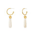 hoop-dangle-earring-with-fax-pearl-Sophia's StyleEarrings-1