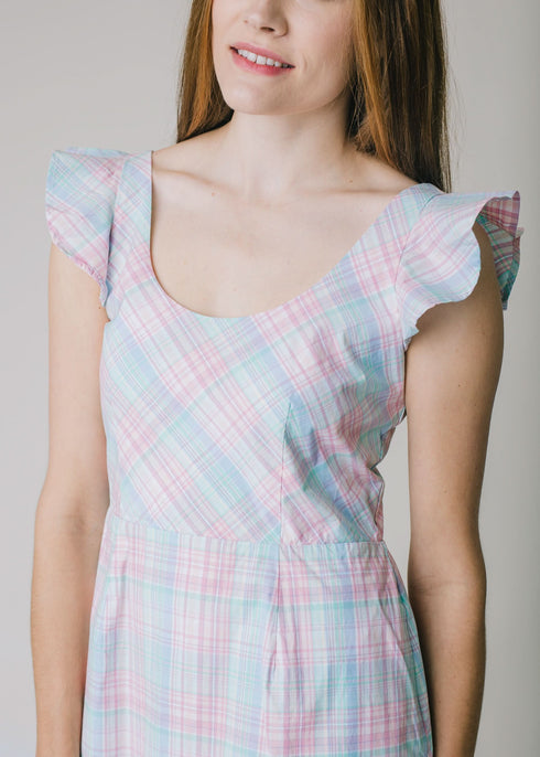 flutter-sleeve-open-back-organic-dress Sophia's Style-2