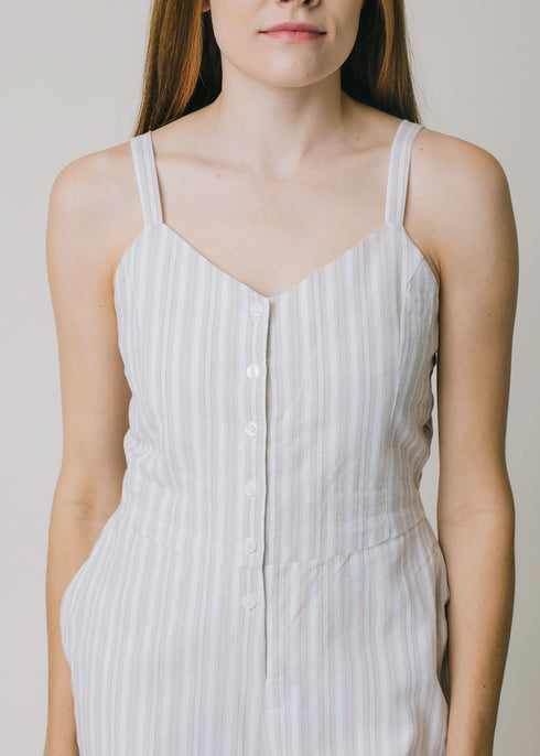 button-front-jumpsuit Sophia's Style-2