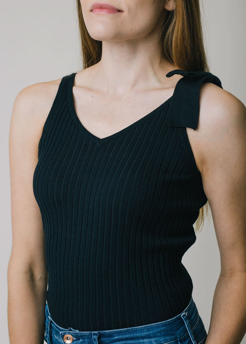 v-neck-rib-knit-tank-with-bow-1 Sophia's Style-3