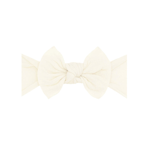 itty-bitty-knot-ivory Baby Bling Bows clips headbands - Sophia's StyleITTY BITTY KNOT-