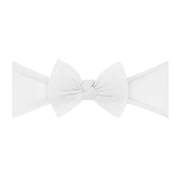 itty-bitty-knot-white Baby Bling Bows clips headbands - Sophia's StyleITTY BITTY KNOT-