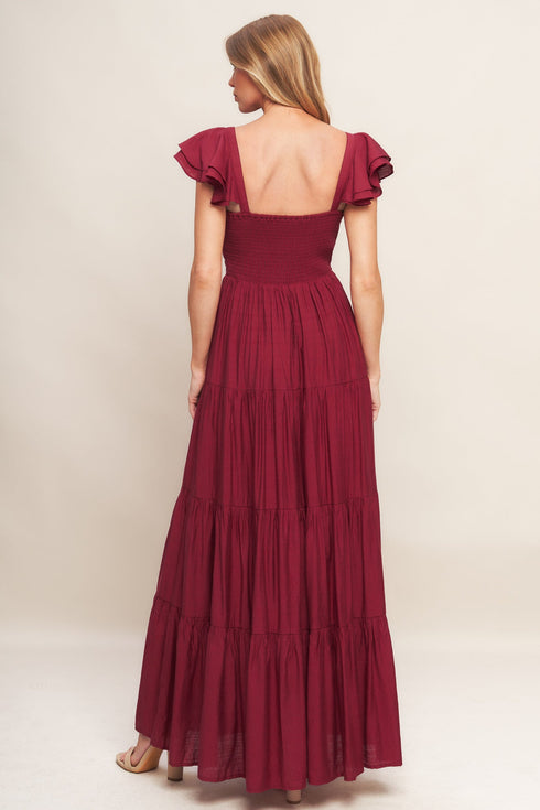 summer-milk-deep-red-woven-maxi-dress Flying Tomato - Sophia's Style-5