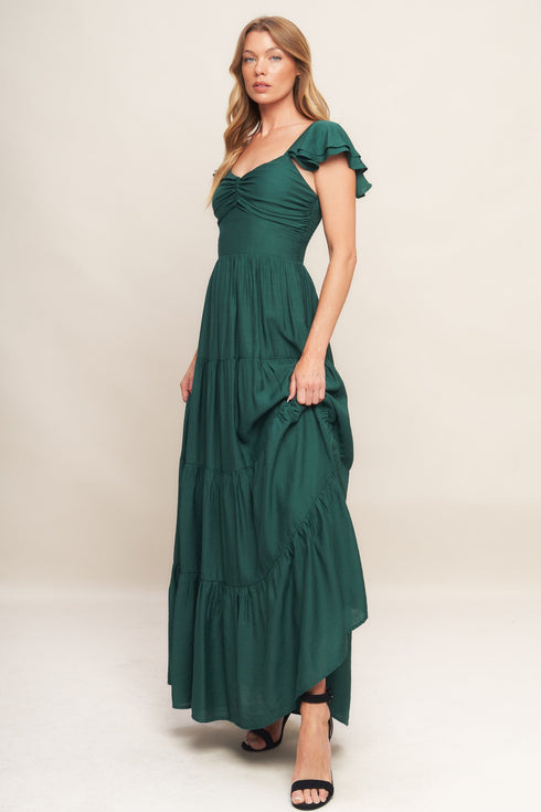 summer-milk-forest-green-woven-maxi-dress Flying Tomato - Sophia's Style-3