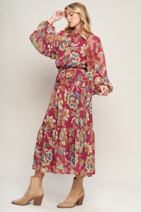 florally-chic-woven-midi-dress-1 Flying Tomato - Sophia's Style-2