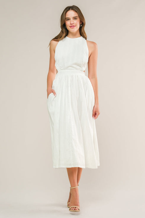 admired-from-afar-woven-midi-dress Flying Tomato-Sophia's StyleDRESSES-1